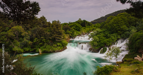 Waterfalls Krka  National Park  Dalmatia  Croatia