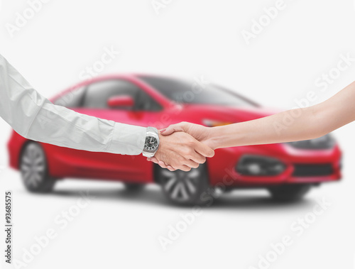 Stretta di mano acquisto vendita auto