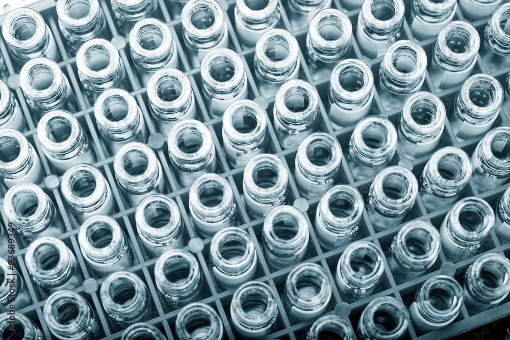 Test tubes in chemistry laboratory Test tubes in chemistry laboratory