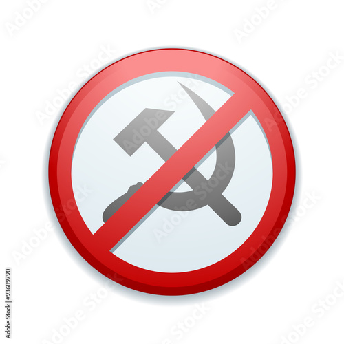 Billede på lærred No communism