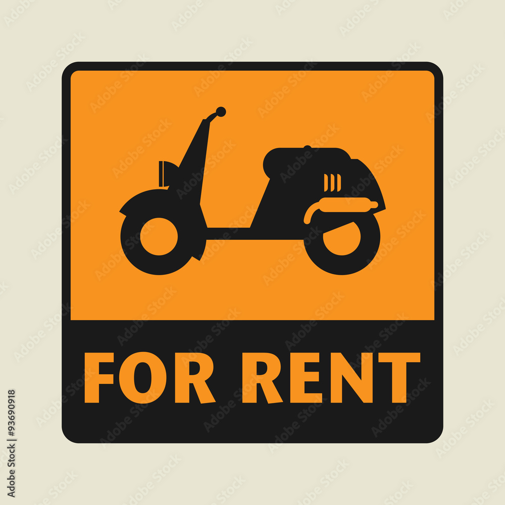 For Rent icon or sign For Rent icon or sign