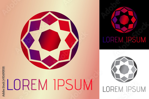 Abstract logo, fashion luxury style, Gems logo, diamond logo, jewelry, jewellery, jewelery or gems company