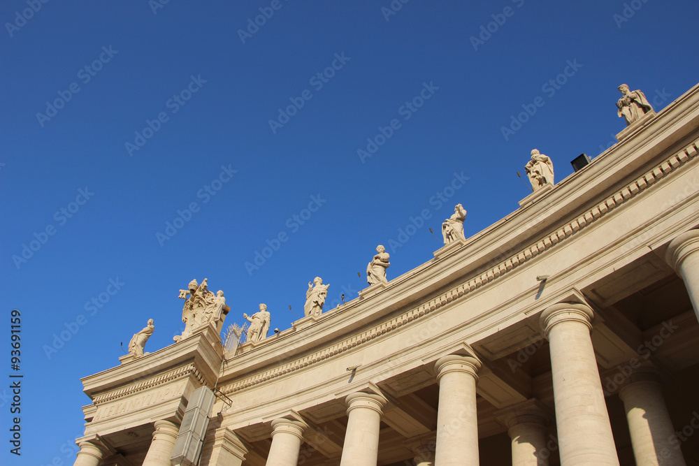 Rome,Italy,Piazza San Pietro,colonnade.