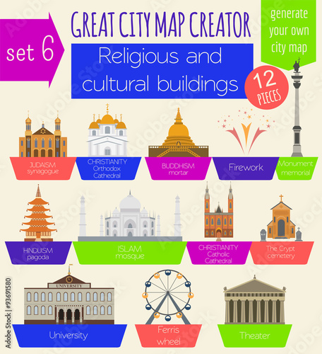 Great city map creator. House constructor. House, cafe, restaura