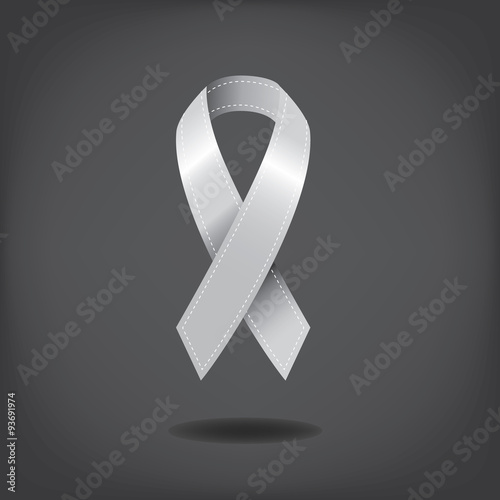 Lung cancer awareness white ribbon design. royalty free stock illustration for ad, promotion, poster, flier, blog, article, social media, marketing