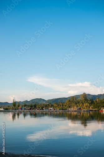Landscape of beach and the moutain © phurinee