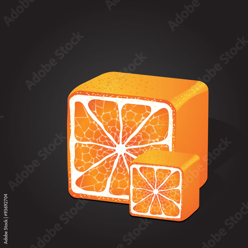 Background with the oranges