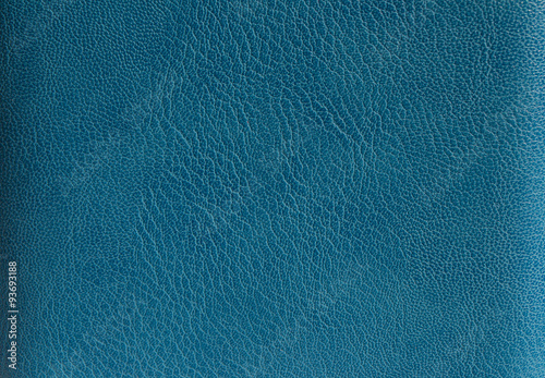 Texture artificial blue leather photo