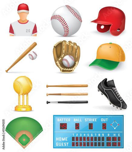 Baseball Icon Set