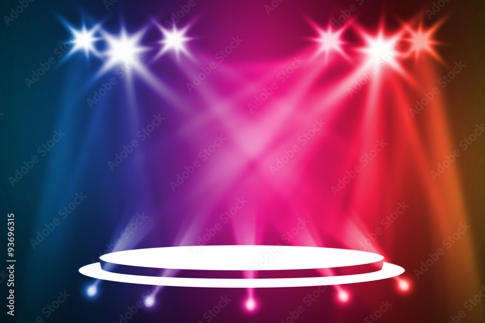 Fun Stage Background Colorful stage background Stock Illustration | Adobe Stock