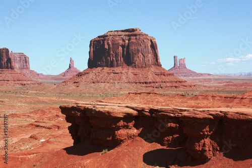 View to the Merrick Butte in Monument Valley, USA