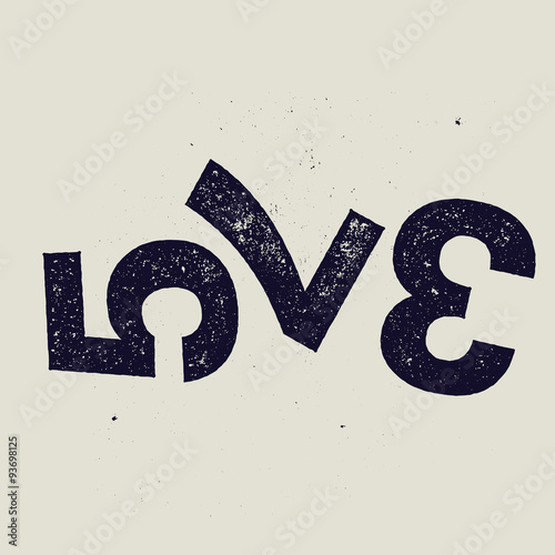 love numbers label. vector sign.