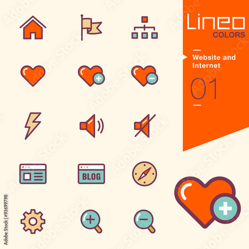 Lineo Colors - Website and Internet icons