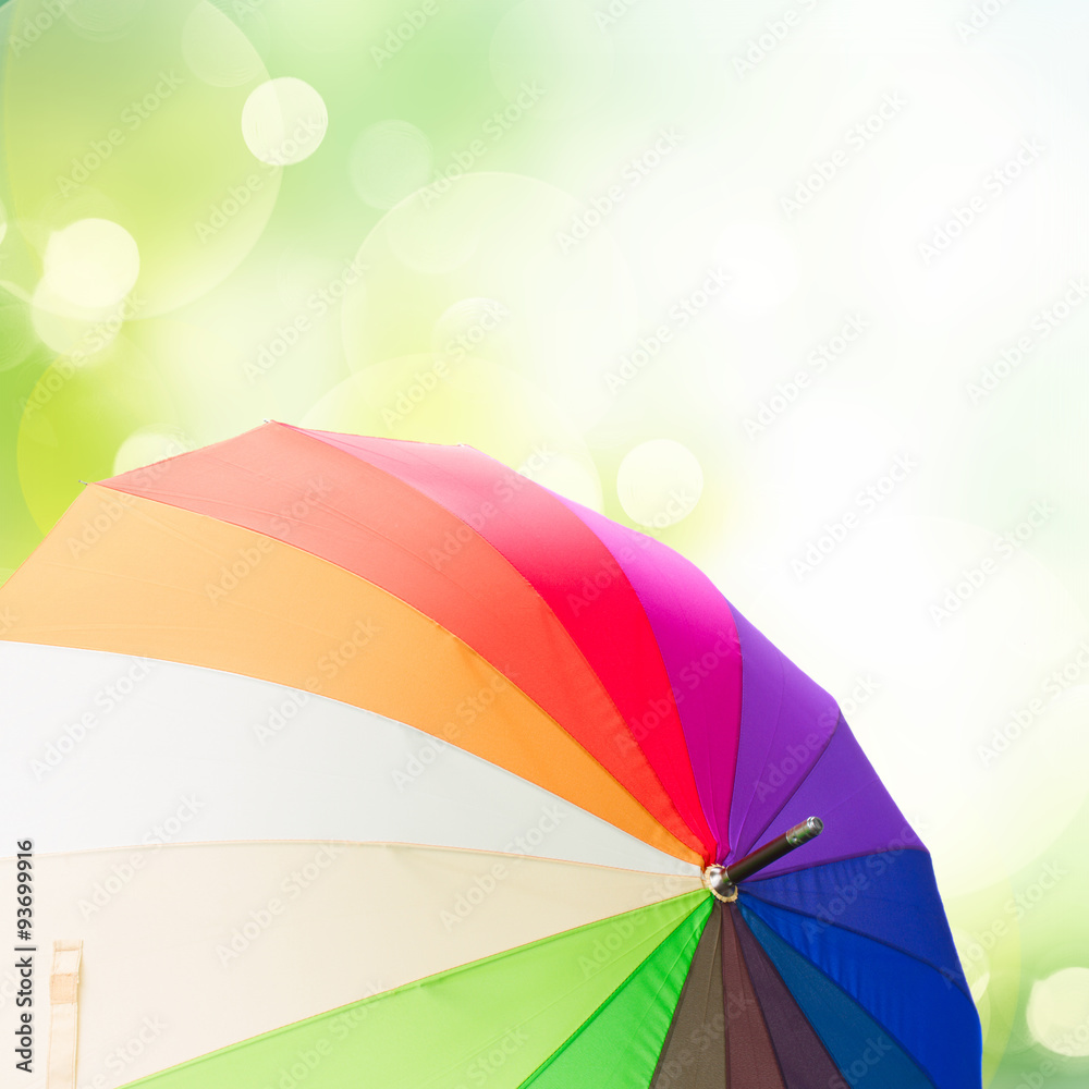 Open rainbow umbrellas Open rainbow umbrellas