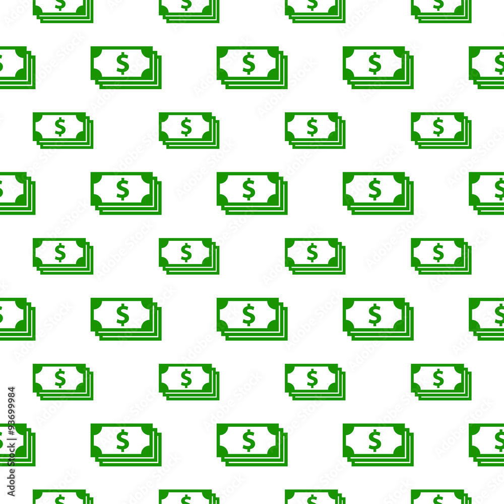 seamless pattern with dollar bill
