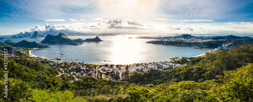 View of Rio de Janeiro and Guanabara Bay from the Cidade Park in