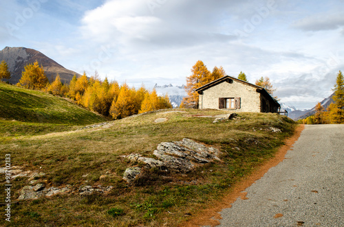 Casa di montagna autunno