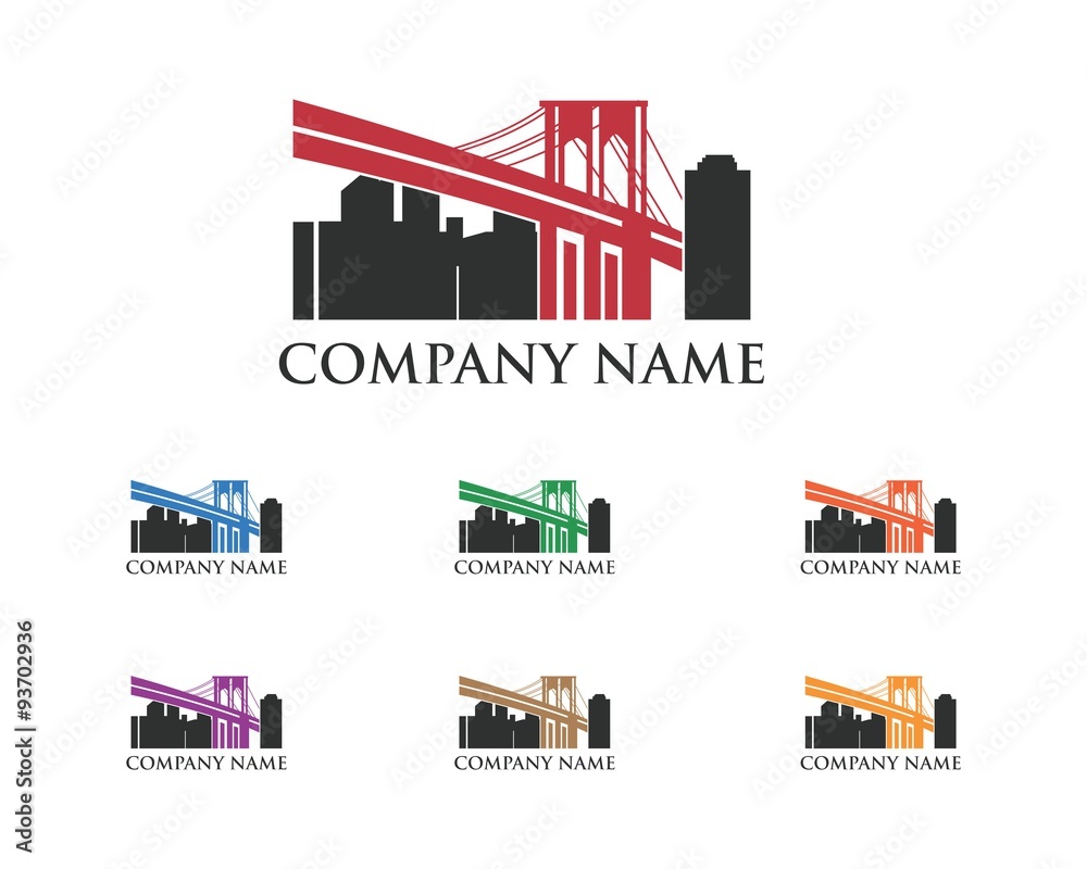 Obraz premium Brooklyn Town Logo