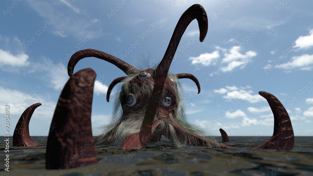 Fototapeta premium Fantasy comic seamonster 