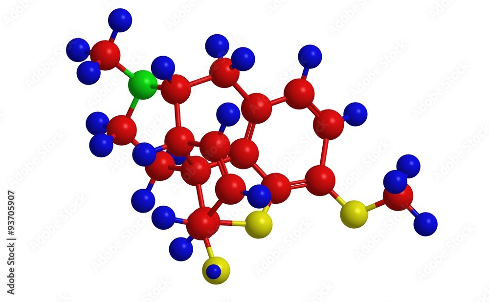 Molecular structure of codeine Molecular structure of codeine