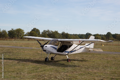 Beautiful small Airplane at the airport -