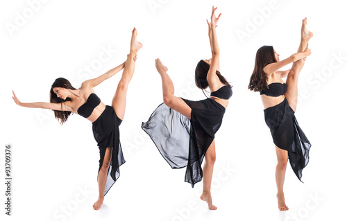 Fototapeta Naklejka Na Ścianę i Meble -  Pretty fitness female dancing
