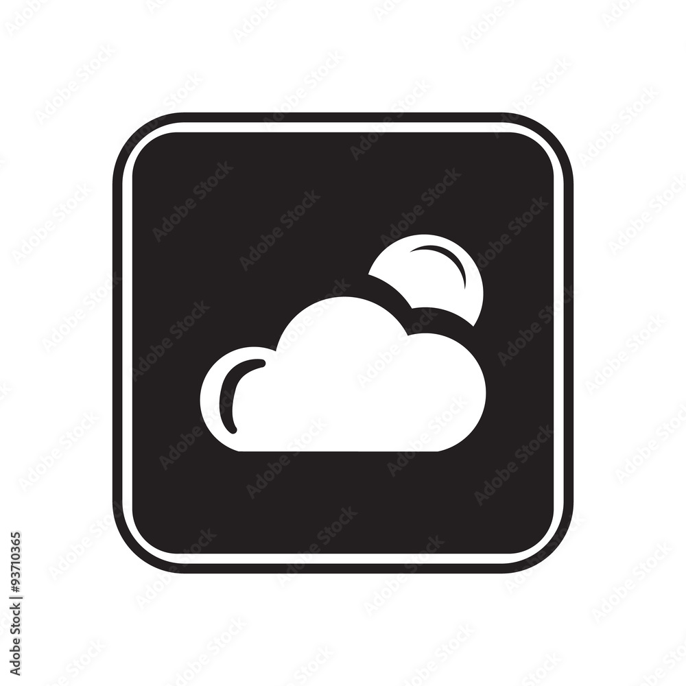 Cloudy night weather icon Cloudy night weather icon