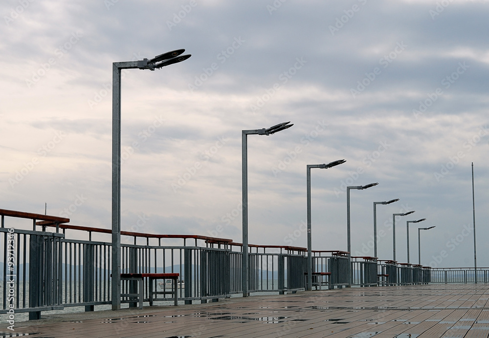 Lanterns on the seafront