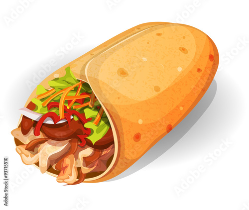 Mexican Burrito Icon