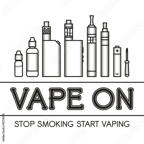 Vector illustration of vape