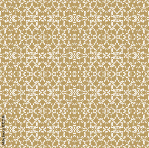 floral grid background.