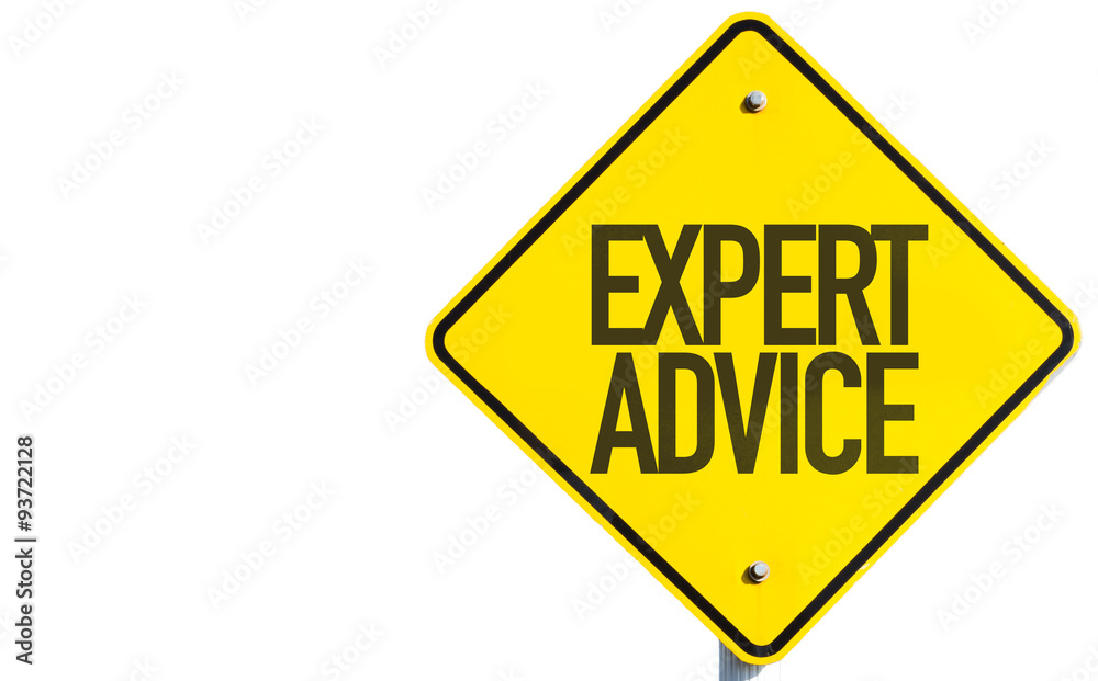 Expert Advice sign isolated on white background Expert Advice sign isolated on white background