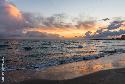 Sunrise. Mediterranean Sea. Spain.
