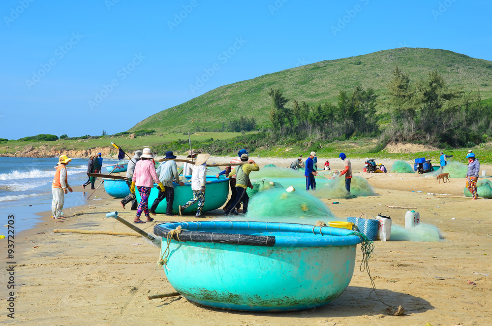 Fototapeta premium Mui ne fishing village