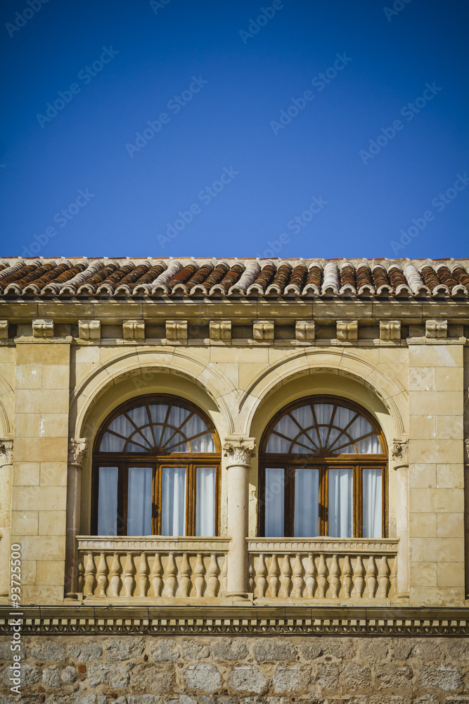 Spanish town of Alcala de Henares, palaces and ancient universit