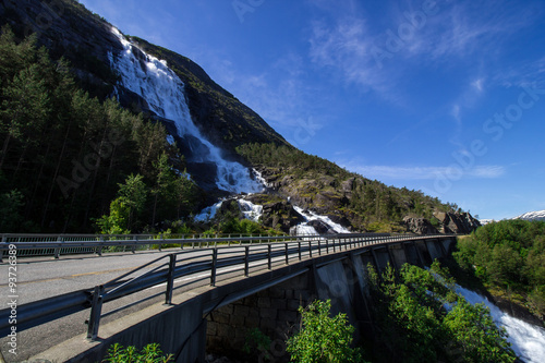 Norwegian waterfall Latefossen