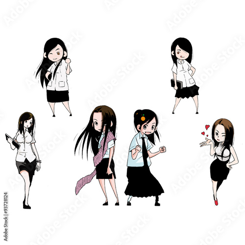 Thailand little girl uniforms University
