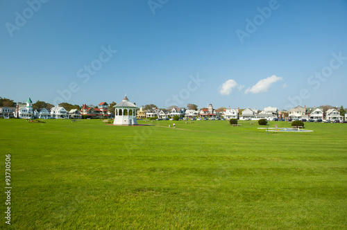 centre of Oak Bluffs at Martha's Vineyard, New England, Massachusetts, USA © AR Pictures