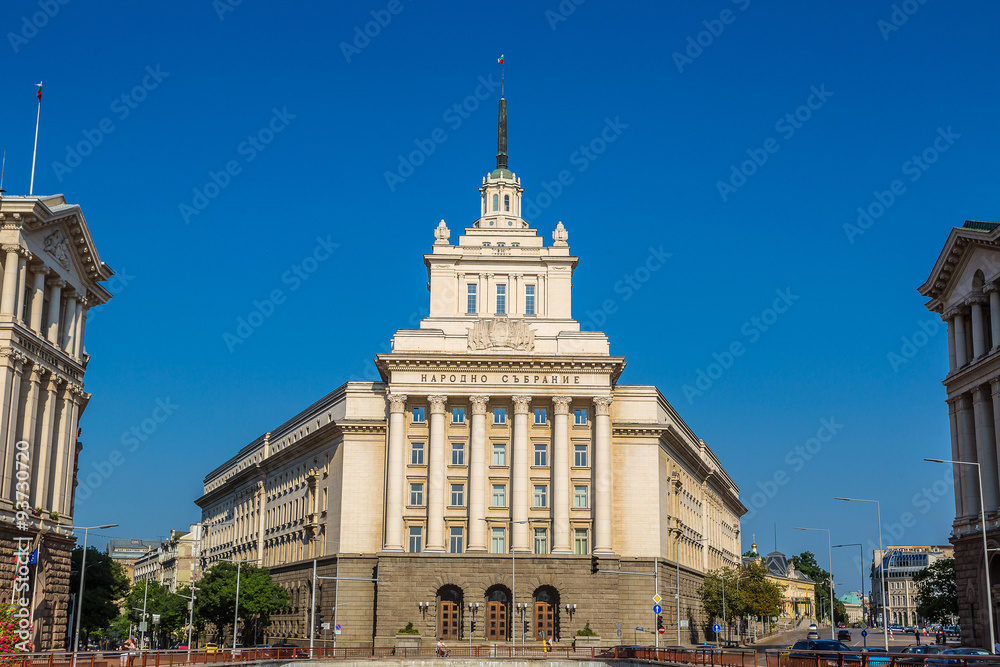 Fototapeta premium National assembly building in Sofia