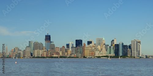 Lower Manhattan Skyline Panorama from Liberty Island, New York City, USA © AR Pictures