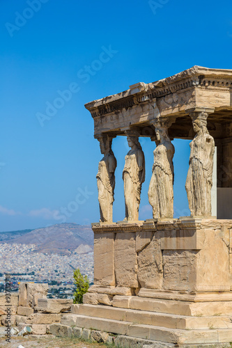 Caryatids, Erechtheum temple on the Acropolis