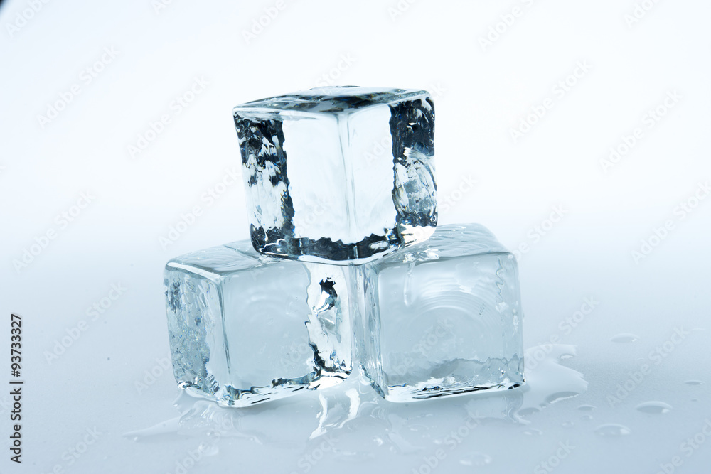 ice cubes on white background.. ice cubes on white background..