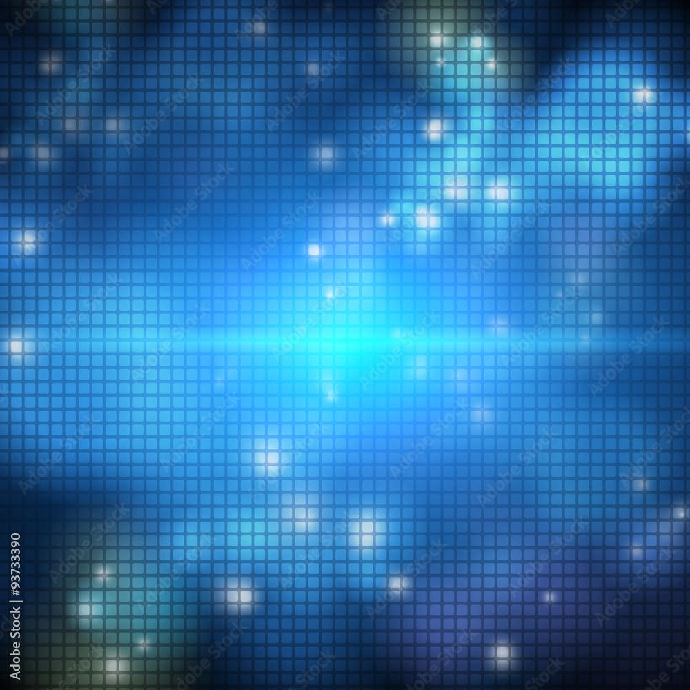Square on blue dark background Square on blue dark background