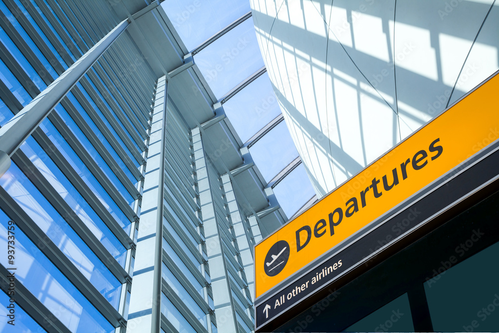 Airport Departure & Arrival information sign.. Airport Departure & Arrival information sign..