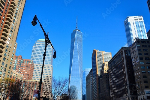 View of One World Trade Center in New York City