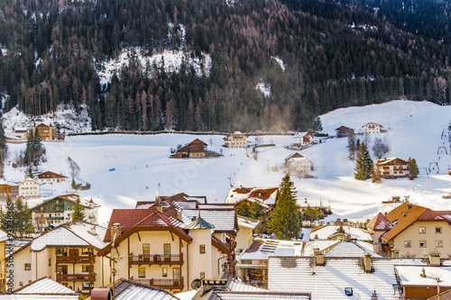 Italian village in Dolomites