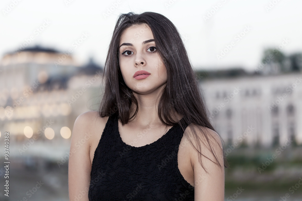 Pretty girl portrait in Skopje
