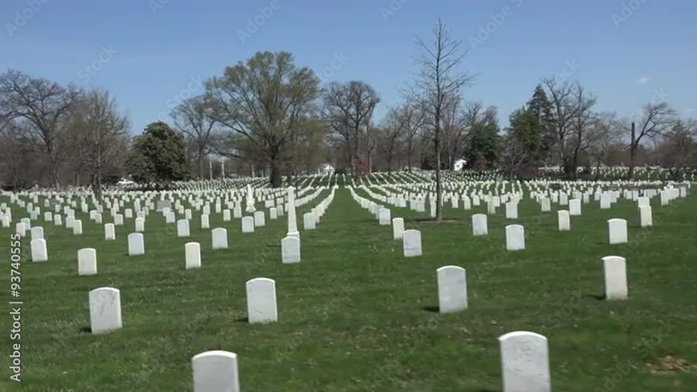 Arlington National Cemetery driving headstones POV 4K Arlington National Cemetery driving headstones POV 4K