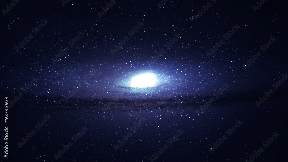 High resolution Incredibly beautiful spiral galaxy somewhere in