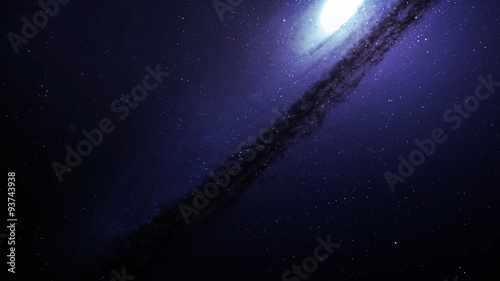 Fototapeta Naklejka Na Ścianę i Meble -  High resolution Incredibly beautiful spiral galaxy somewhere in